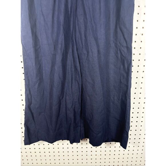 Banana Republic wide leg crop linen blend pants size M - Picture 3 of 9
